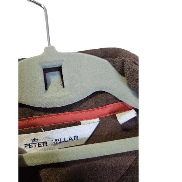 Peter Millar XXL Burnt Red Orange Essex Quilted Vest Golf Full Zip Active Preppy - Picture 2 of 6